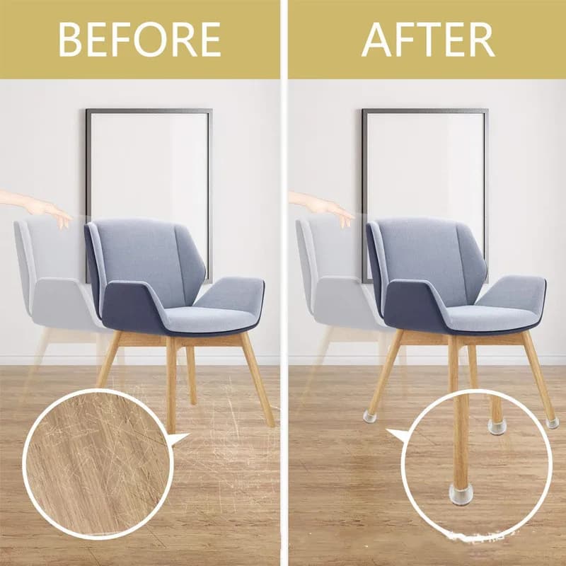 Couvre-pieds de chaise en Silicone, 16 pièces, coussinets de protection des pieds, couvre-tables, ch