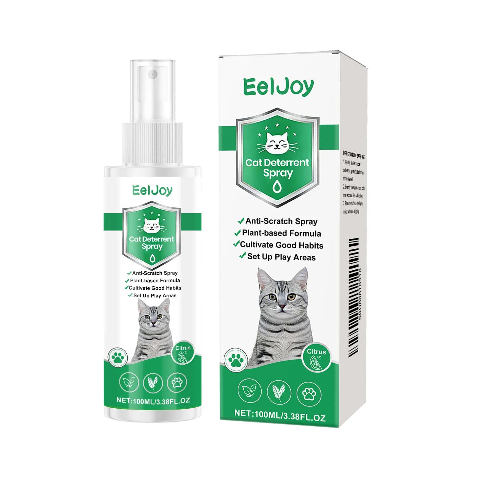 Spray Répulsif Anti-Chat Intérieur/Extérieur – Protection Meubles Contre les Griffures des Chats – E