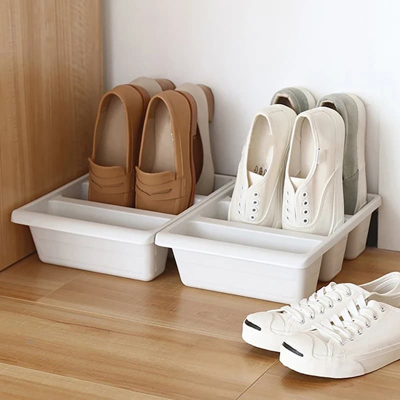 Pantoufles économiques verticales de style nordique moderne simple, espace T1, armoire à chaussures 