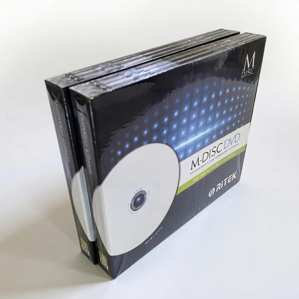 Ritek MDisc M-Disc DVD R, 4.7 Go, archivage à vie, jet d'encre imprimable 4X, enregistrable en conti