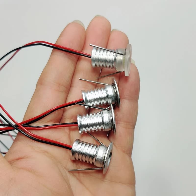 Mini Spot Lumineux LED RGB à Intensité Réglable de 1/0.5W et 12V, Luminaire de Plafond, Tapis Roulan