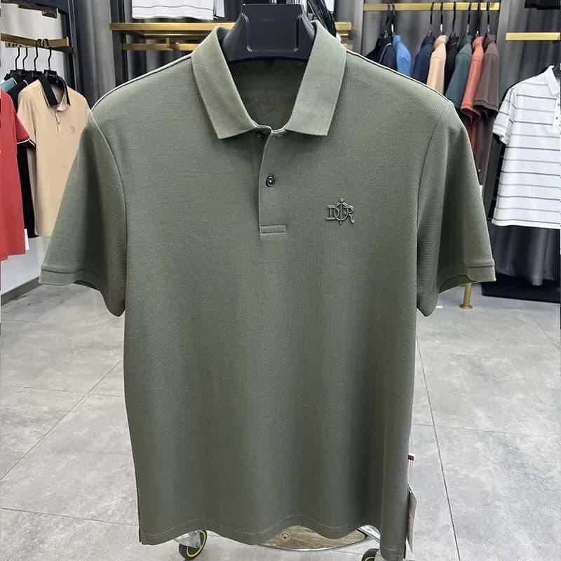 100% pur coton haut de gamme à la mode à manches courtes été nouveau haute qualité hommes d'affaires