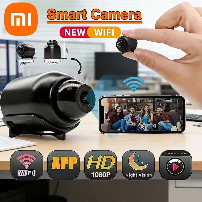 Caméra intelligente Xiaomi Mini 1080P HD, caméra de sécurité sans fil pour la maison, surveillance v