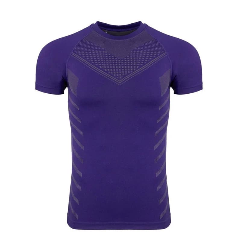 T-shirt de gymnastique hommes chemise de course à séchage rapide Compression chemise de Fitness mâle