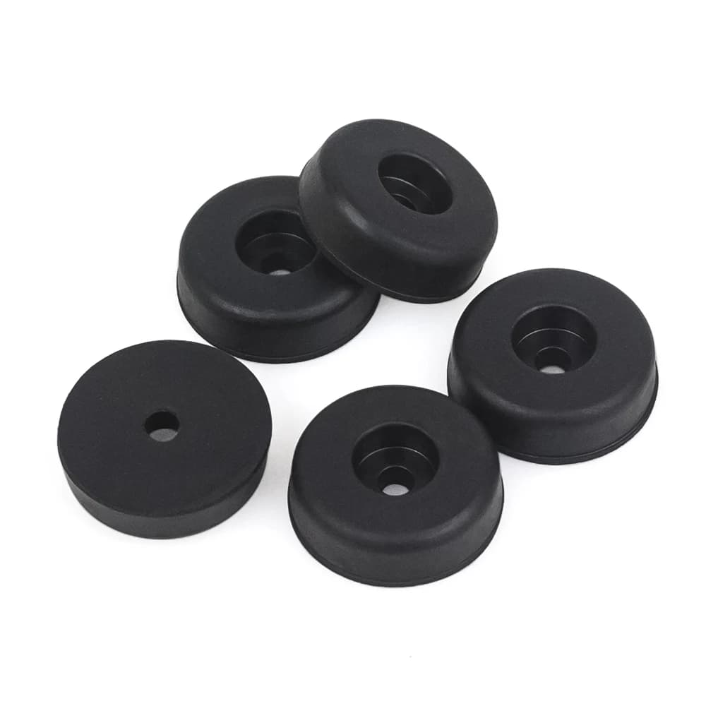 Pieds de polymères d'atterrissage en caoutchouc anti-vibration, butée d'extrémité durable, conjoncti
