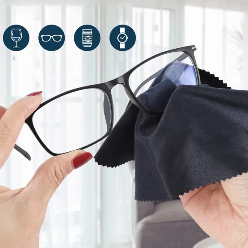 6 pièces nettoyant lisse lunettes lentilles chiffon chiffons lunettes de soleil chiffon de nettoyage