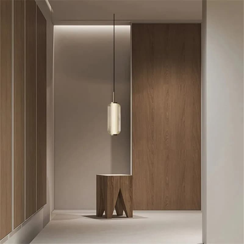 Lampe Suspendue Minimaliste en Verre de Style Rétro Américain, Luminaire Artistique Idéal pour un Re