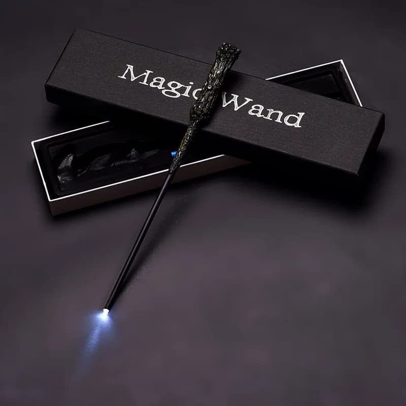 Baguette magique Harry Potter lumineuse, jouet d'Halloween, lumière LED, jeu de rôle, cadeau pour fê