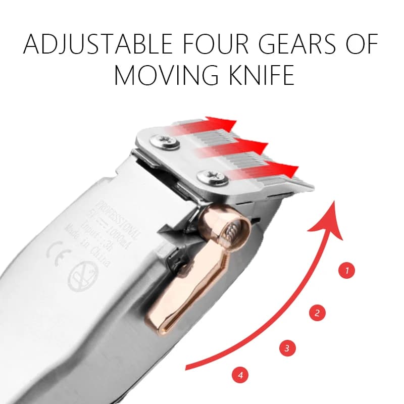 Kemei KM1986 tondeuse à cheveux professionnelle tondeuse à cheveux pour hommes électrique sans fil U