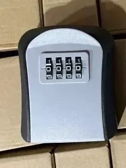 Porte-clé serrure à combinaison murale étanche 4 chiffres mot de passe 5 clés boîte de rangement fac