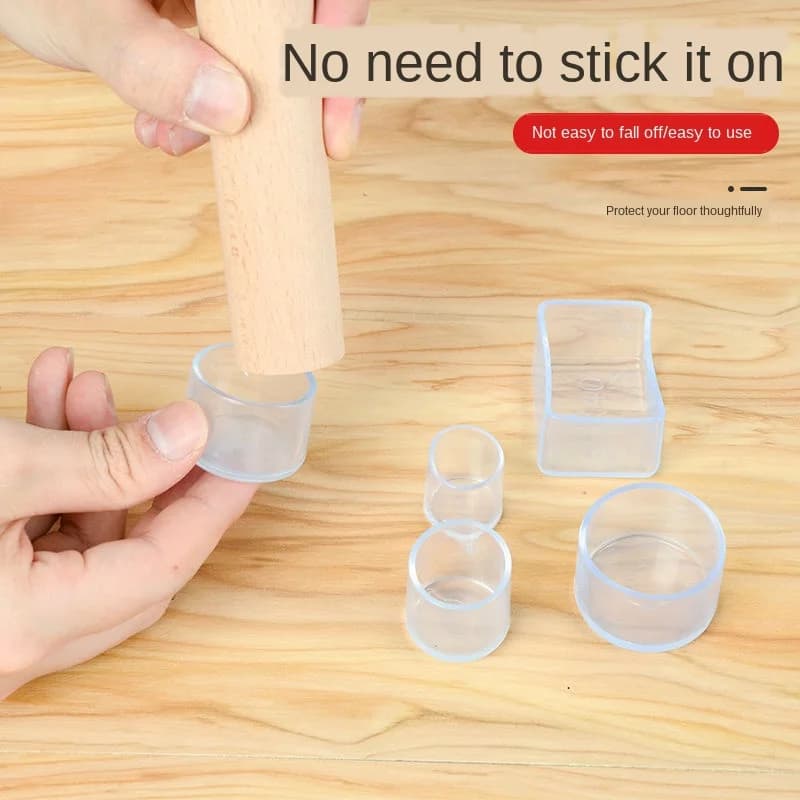 Polymères de table en caoutchouc pour meubles, capuchon de protection anti-rayures en silicone, pied