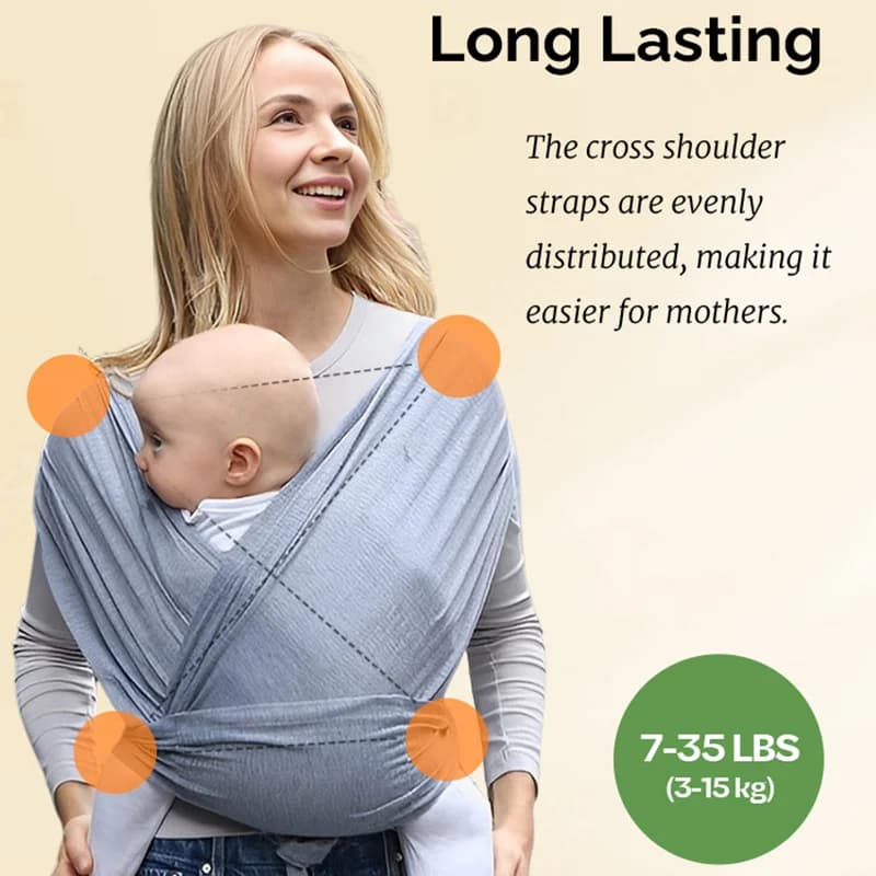 PANGDUBE 1pc attache kangourou pour bébé fronde coton transporteur pour bébé 0-36 mois nouveau-né ka