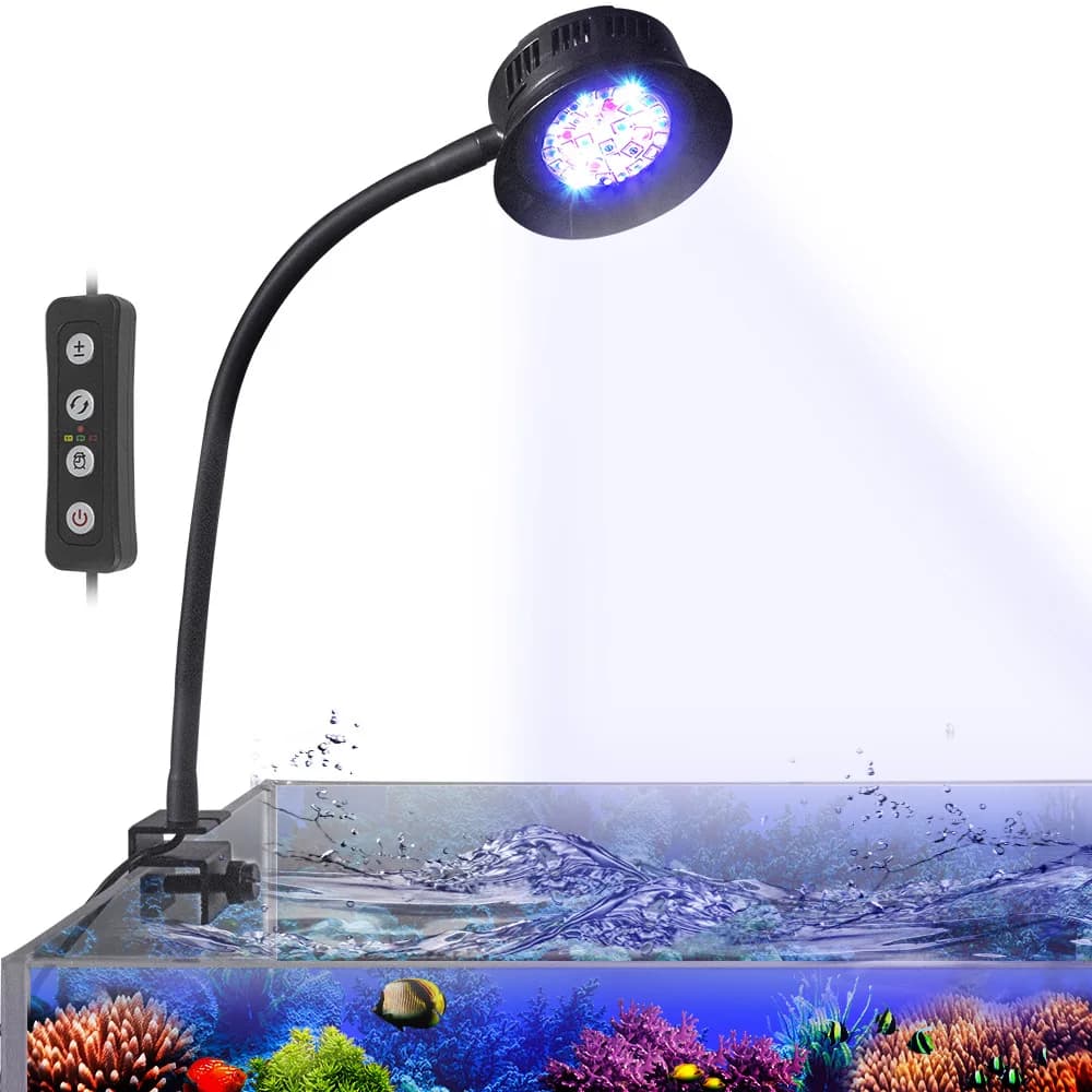 Lumière de récif LED pour aquarium, éclairage marin à intensité variable, poisson, précieux, peut ch