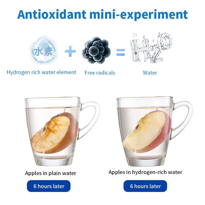 Tasse d'eau riche en hydrogène, bouteille électrique Portable avec générateur d'eau riche en hydrogè