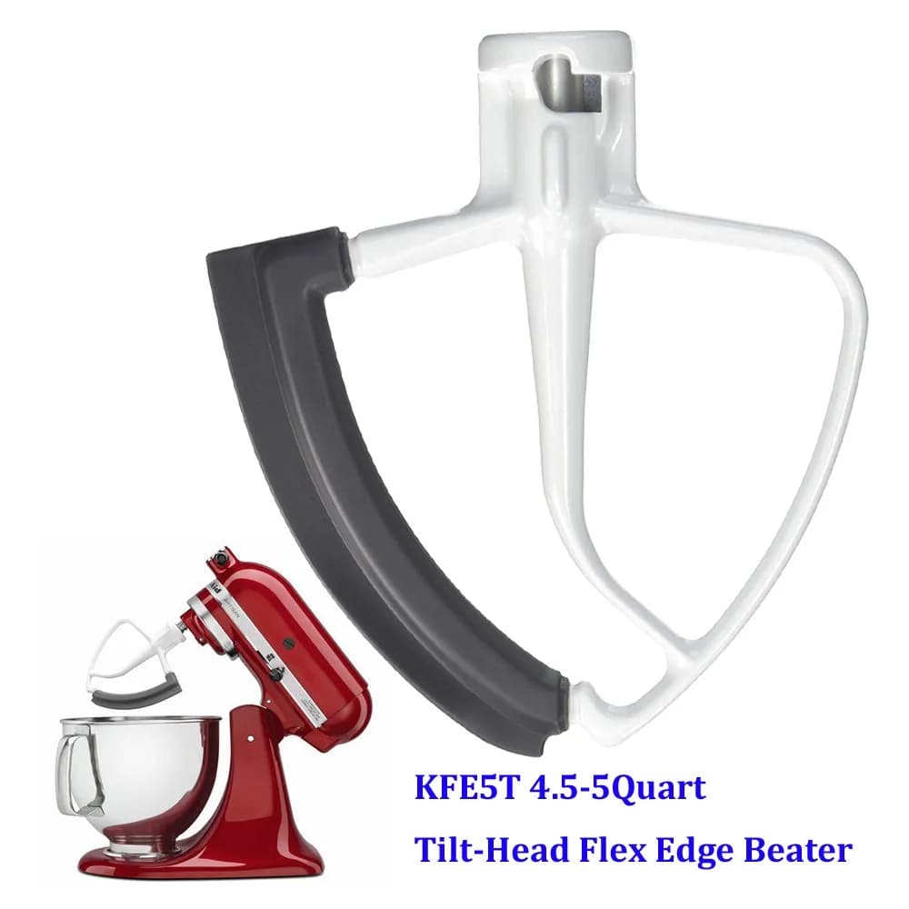 Palette de mélangeur pour batteur à bord flexible KitchenAid KFE5T 4.5-5QT pour mélangeurs sur socle