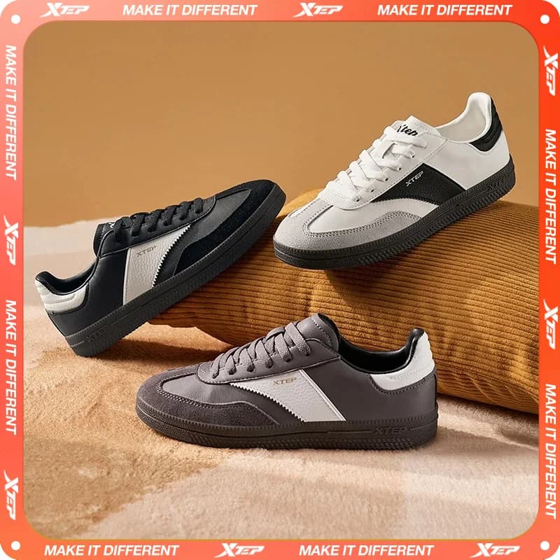Xtep GAT-Chaussures de skateboard pour femmes, baskets souples de rue, chaussures de sport confortab