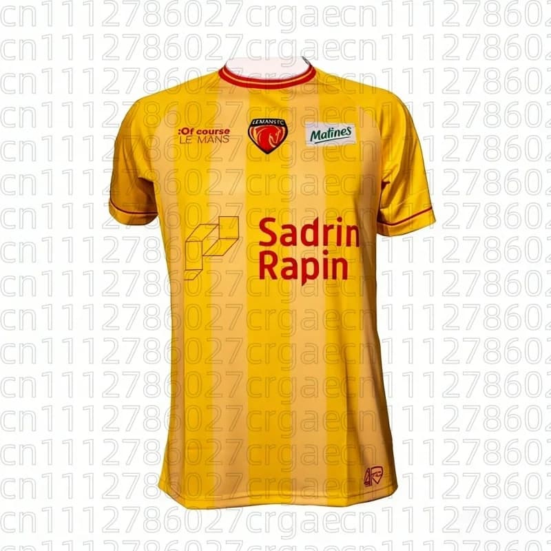 Maillots de football domicile et extérieur Le Mans à manches courtes, t-shirts de sport pour adultes