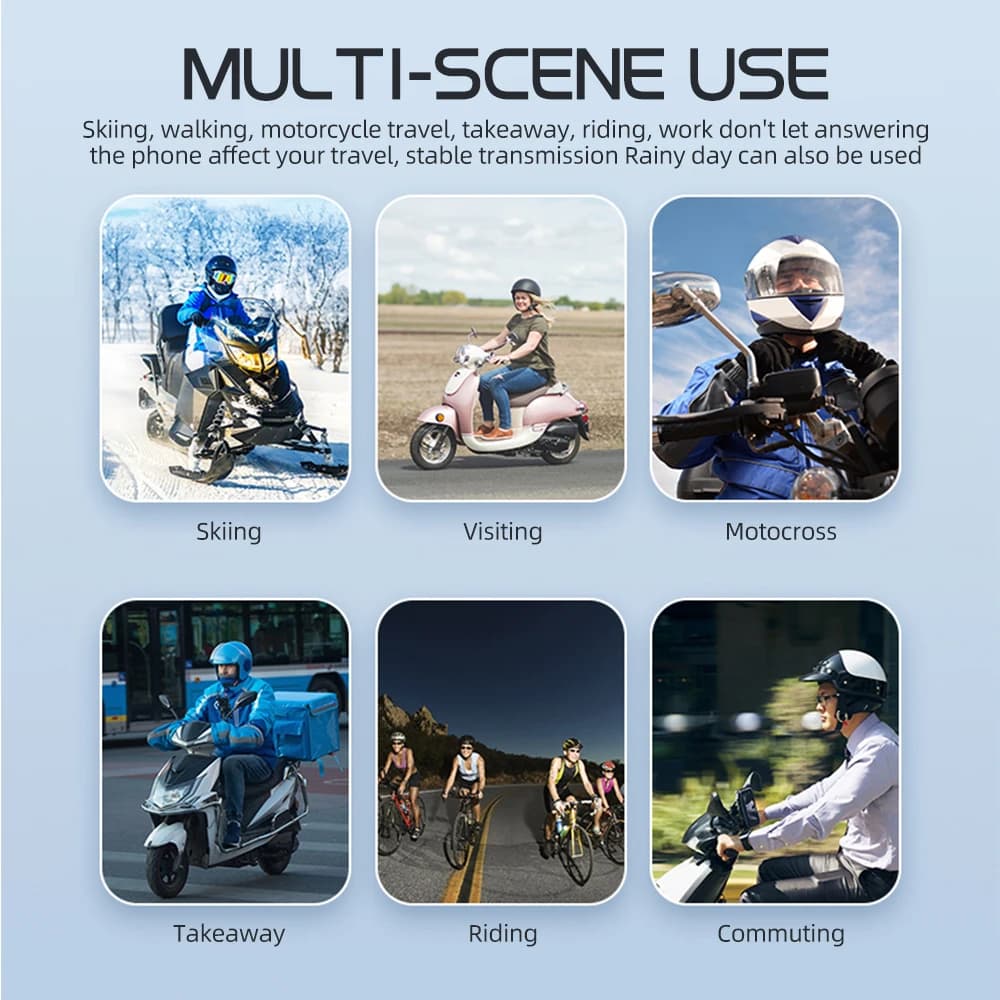 1/2 pièces casque de Moto Bluetooth Interphone casque sans fil Interphone Intercomunicador Moto étan