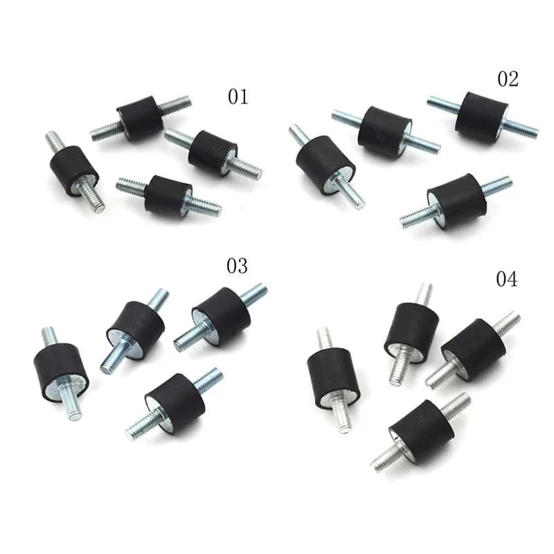 4pcs Nouveau M4-M8 Anti Vibration Supports En Caoutchouc Amortisseur De Choc De Voiture Compresseurs