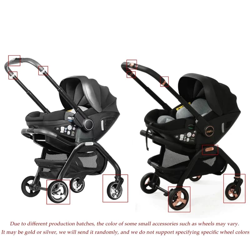 Nouvelle poussette portable 2025, siège multifonctionnel détachable, utilisable en voiture et en pou