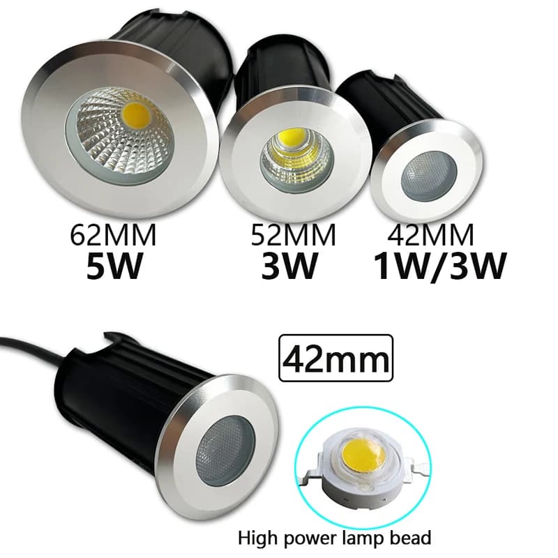 5W 3W 1W Imperméable A MENÉ LA Lumière Souterraine Sol Extérieur Chemin de Jardin Sol Enterré Cour S