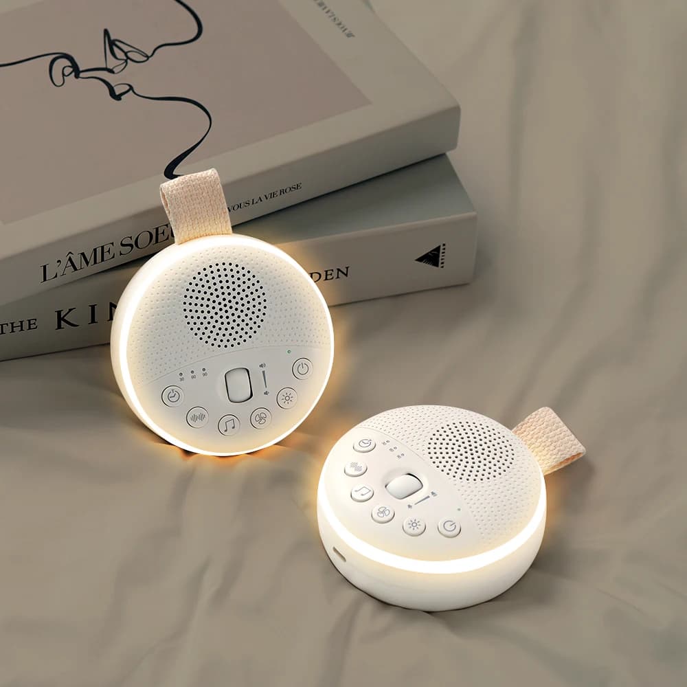 [Hubïque] nouveau-né Portable blanc bruit Machine sommeil nid d'abeille lumière indirecte lumière d'