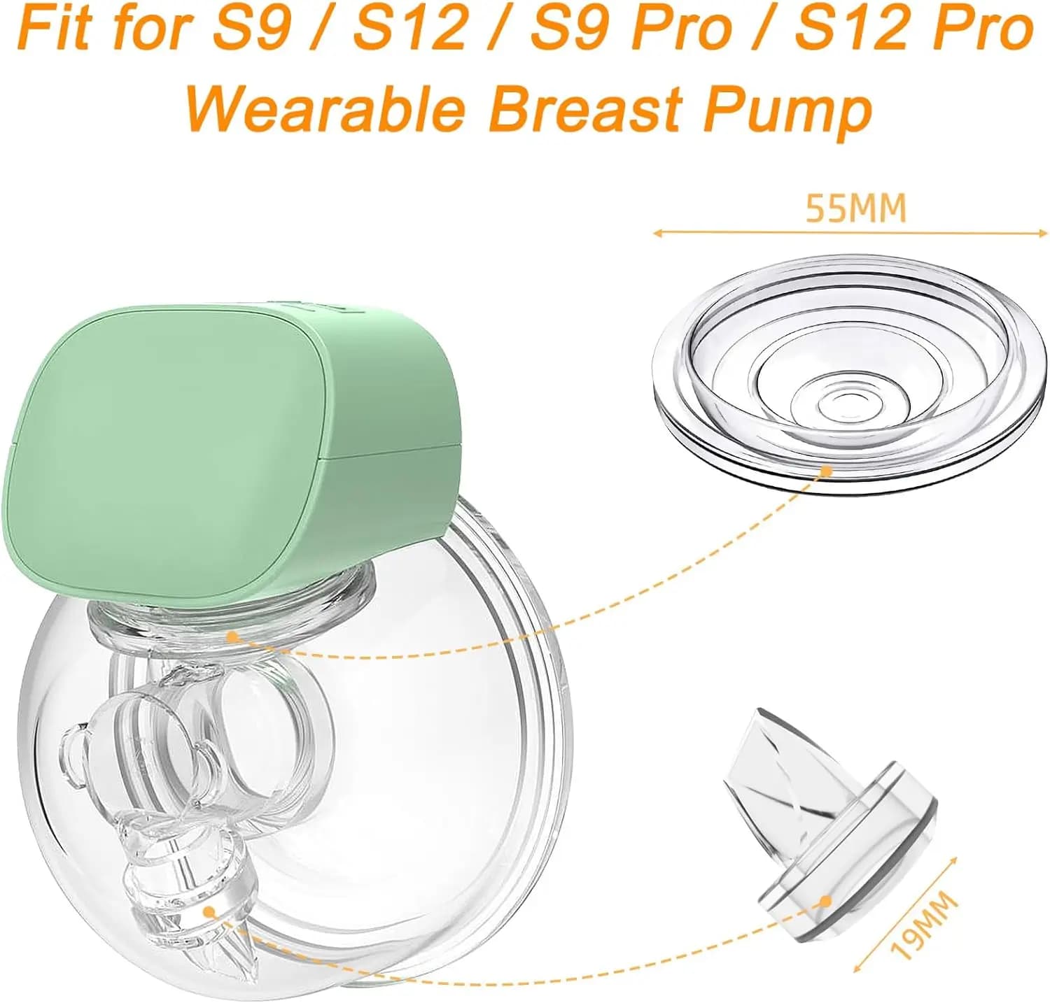 Valve à bec de canard en Silicone et diaphragme en Silicone, Compatible avec les pièces de tire-lait