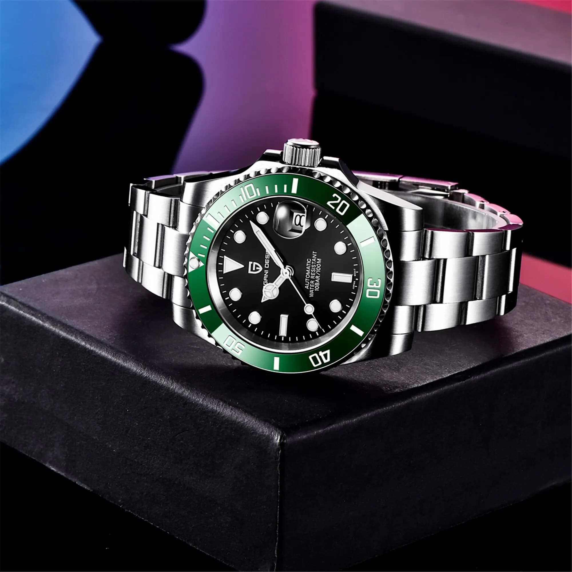 Montres automatiques mécaniques pour hommes PAGANI Design 2026, Miyota 8215, 40 mm, acier inoxydable