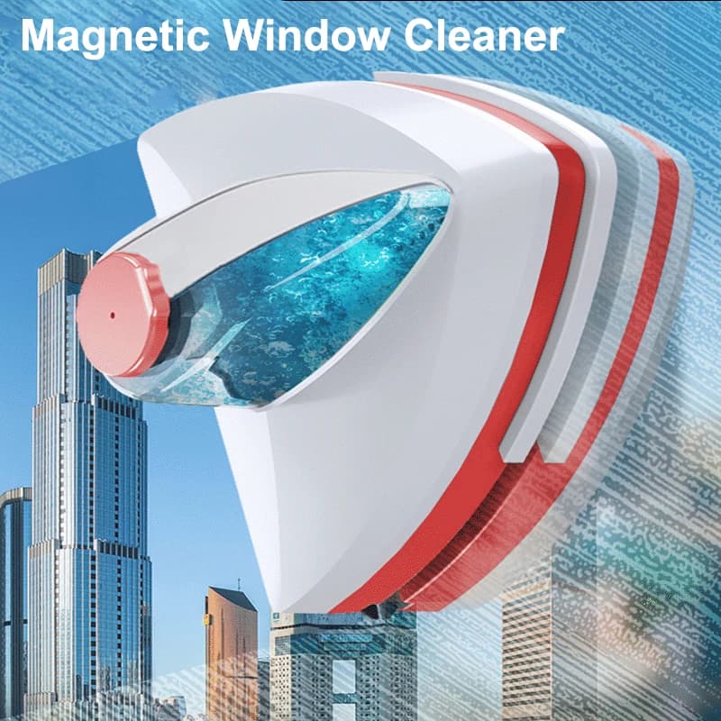 Brosse de nettoyage de vitres magnétique Double face, essuie-glace à décharge d'eau automatique, bro
