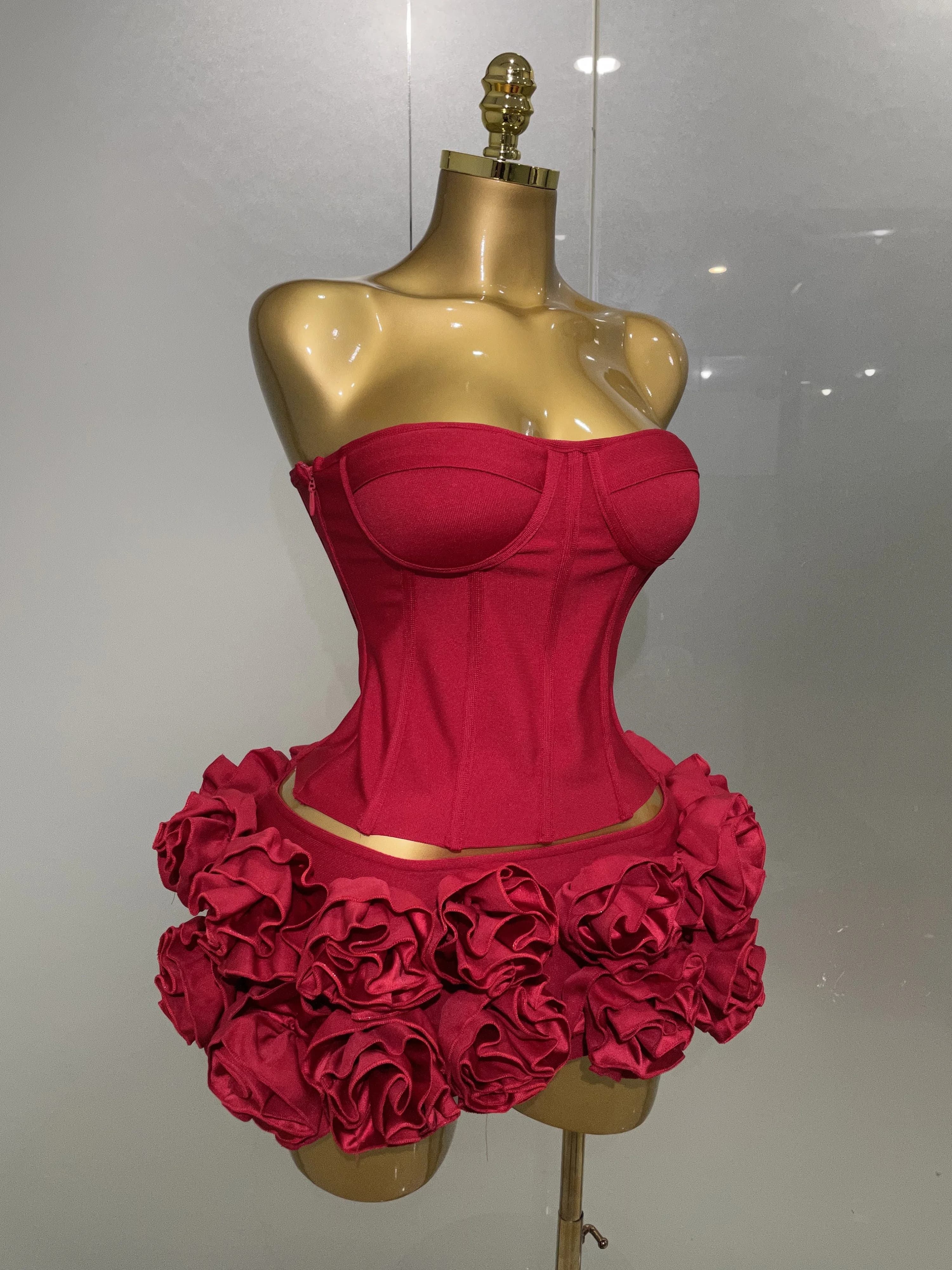 2025 femmes Sexy bretelles robe de bal mode célébrité Club fête jupe ensemble anniversaire Cocktail 