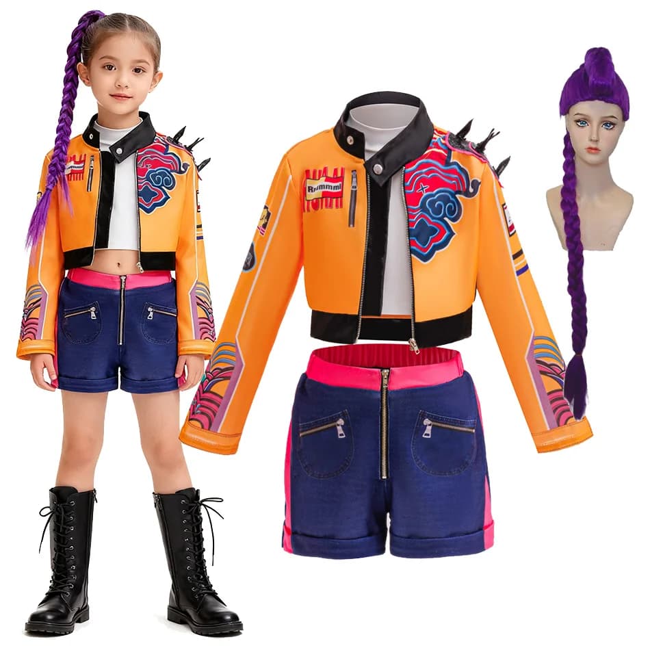 K-POP sorcière chasse escouade Lumi Cosplay ensemble de costumes fille Anime Kpop Style Halloween ro