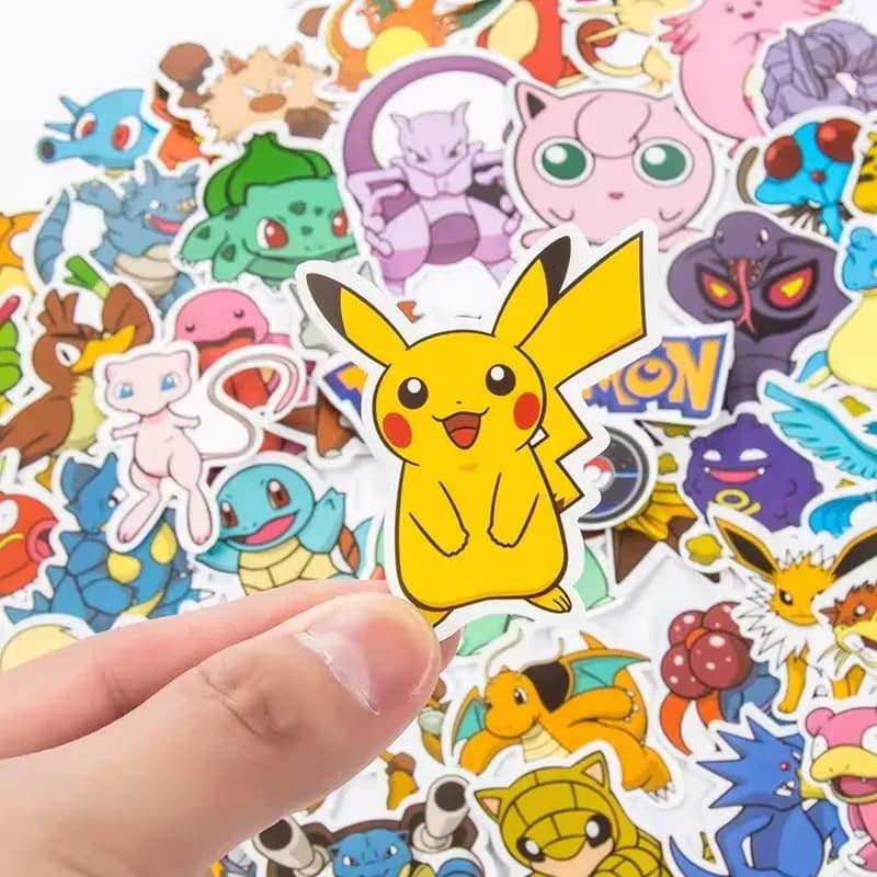 100/200/300 pièces Pokemon Kawaii Pikachu autocollants décoration décalcomanies ordinateur portable 
