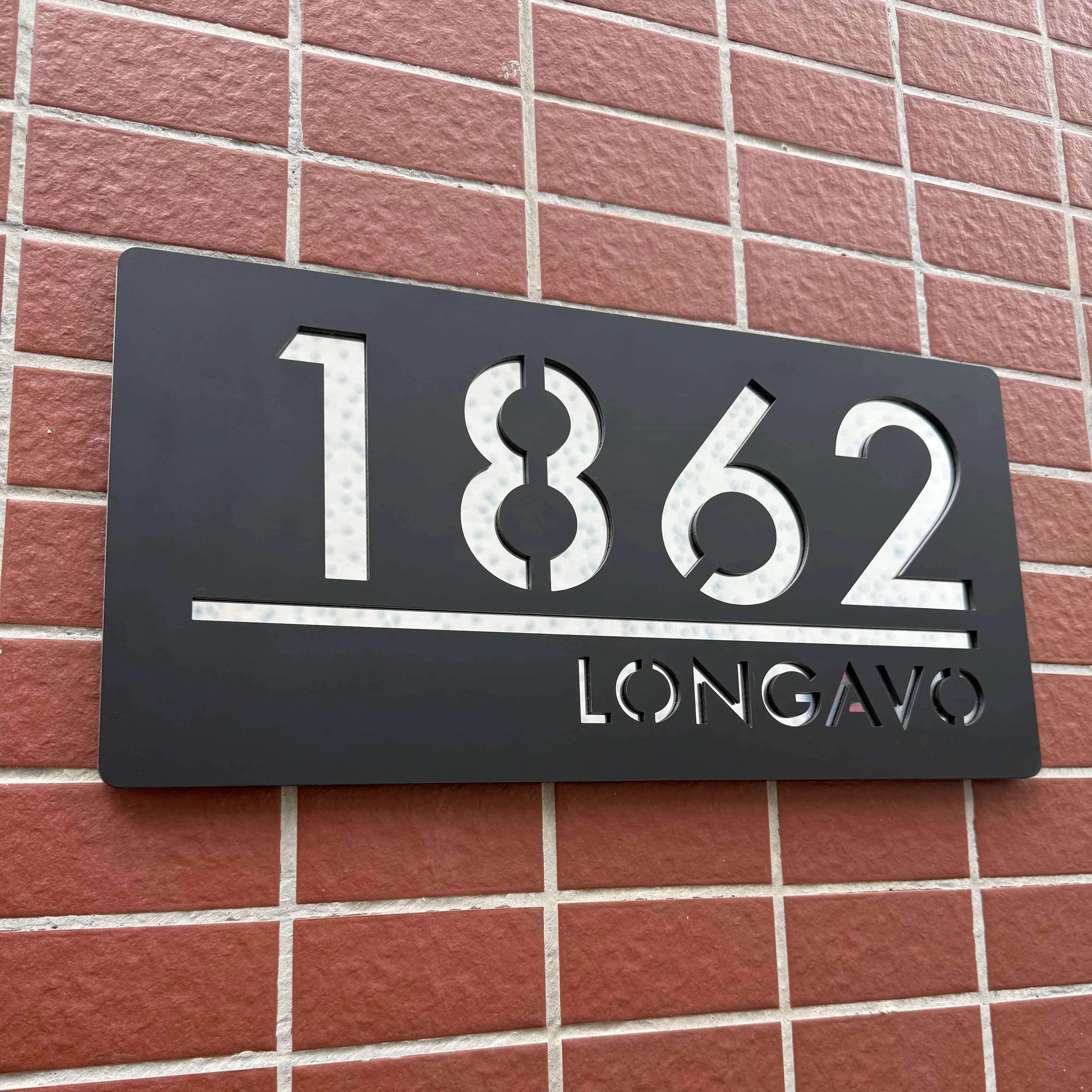 Grand numéros de maison externes, panneau personnalisé moderne, plaque de maison résidentielle, déco