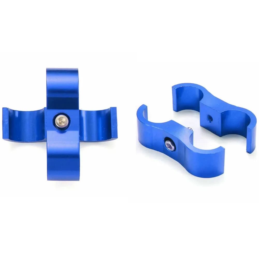Universel AN4 AN6 AN8 AN10 billette huile carburant eau tuyau Tube séparateur pince aluminium ligne 