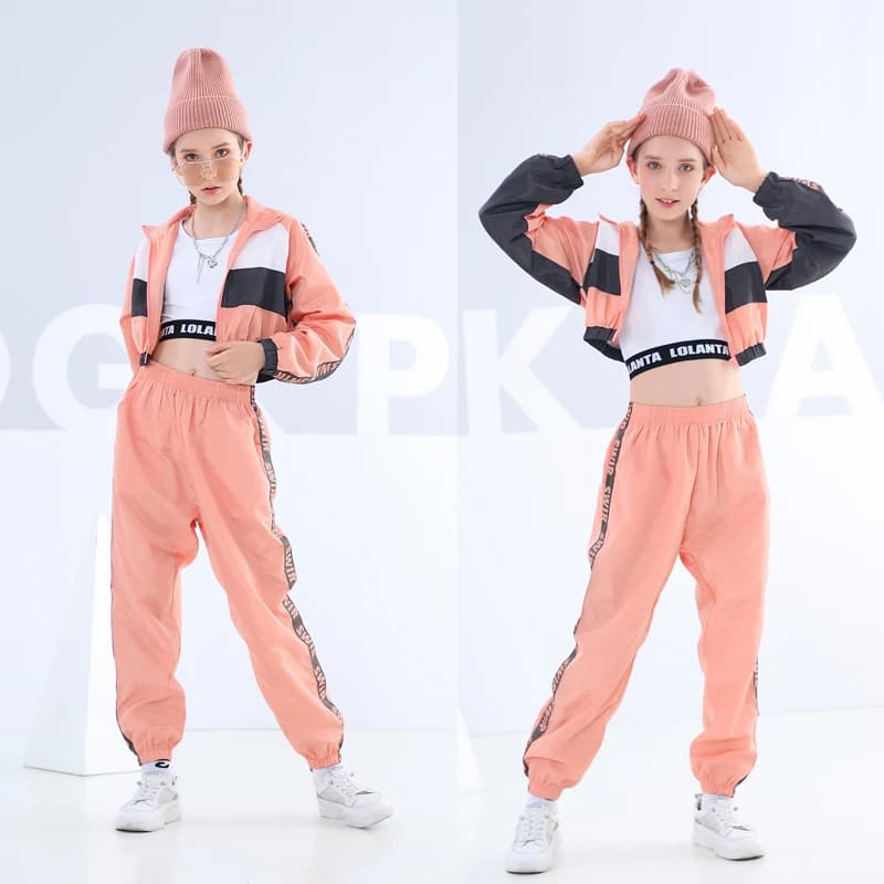 LOlparquet-Ensemble de vêtements de danse pour filles, costume de performance d'équipe de jazz moder