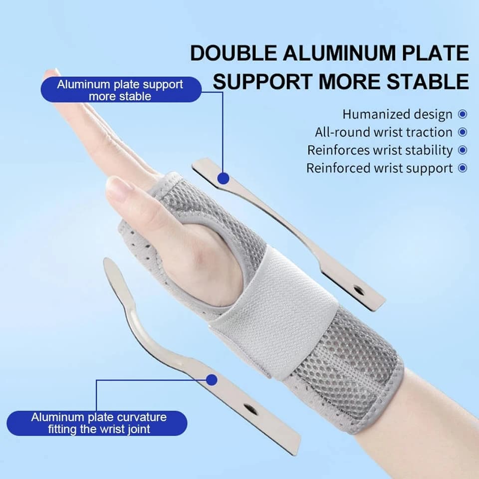 LOOGDEEL-Attelle de support de poignet respirante pour homme, attelle professionnelle, bracelet pour