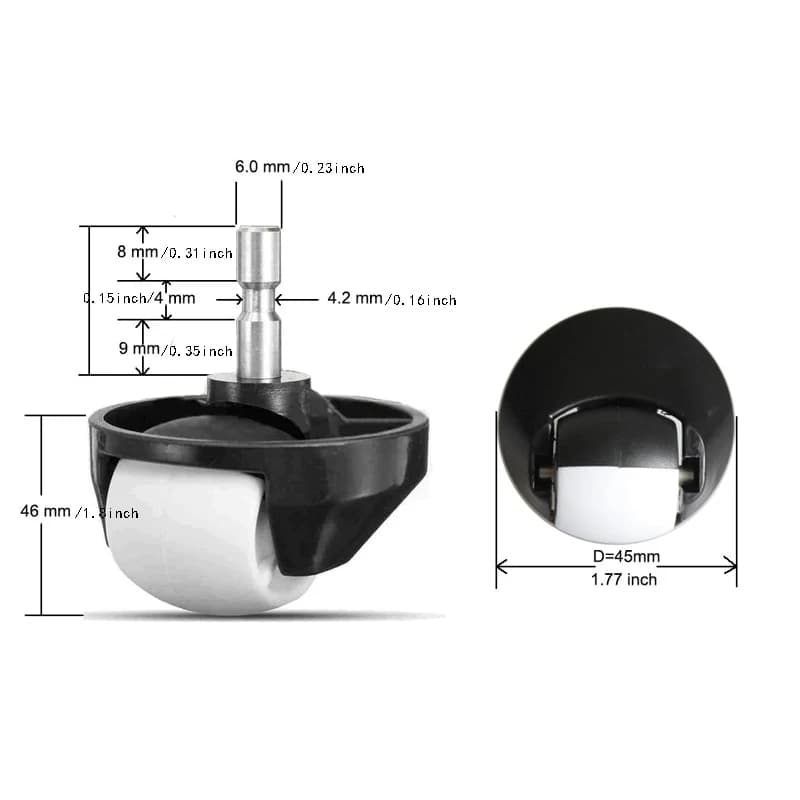 Ensemble de roulettes de roue avant de remplacement pour aspirateur iRobot Roomba, J7, I3, i7 + Plus