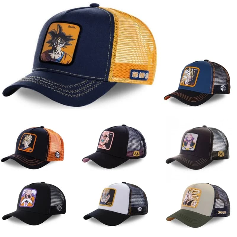 Nouveau Dragon Ball Son Goku casquette été voyage casquette à visière hommes broderie Hip-Hop casque