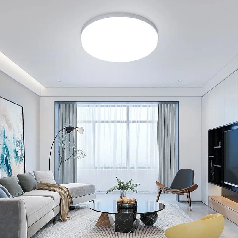Plafonnier circulaire LED ultra-fin, lumière moderne pour chambre à coucher, salon, 18W 24W 36W 48W,