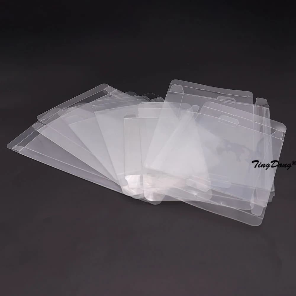 Boîte à cartouches de jeu transparente, 10 pièces, étui de protection en plastique PET pour jeux CIB