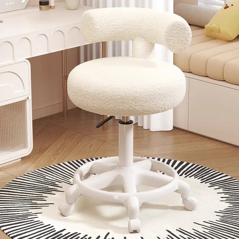 Chaise de maquillage, chaise de coiffeuse pour chambre de filles, chaise relevable à roulettes, tabo