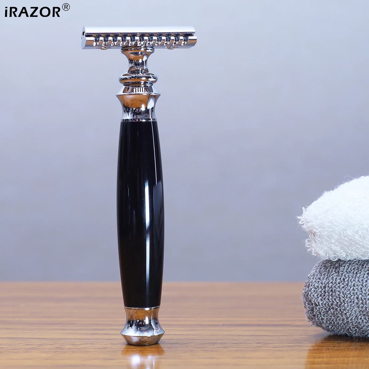 iRAZOR barbier Double bords rasoir de sécurité pour hommes-10 lames originales incluses épilation du