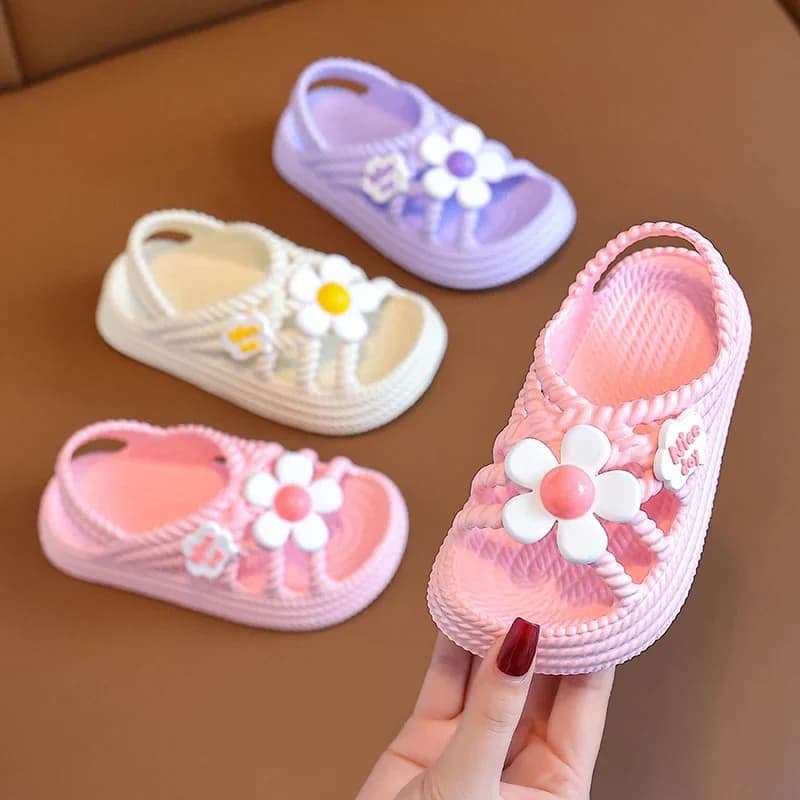 Pantoufles d'été pour enfants, pour filles et garçons, salle de bain, maison, chaussures de plage an