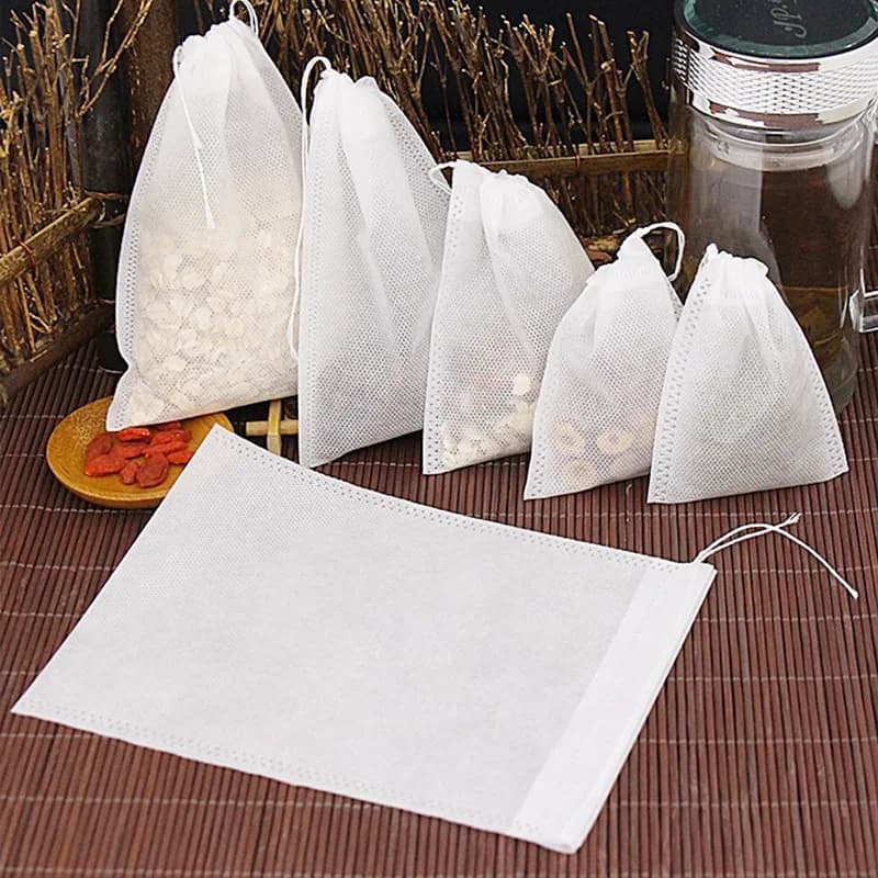 JJYY-Sachets Filtrants pour Infuseur à Thé, Sachets de Thé au Poulet avec Ficelle, Scellé, Tissu Non