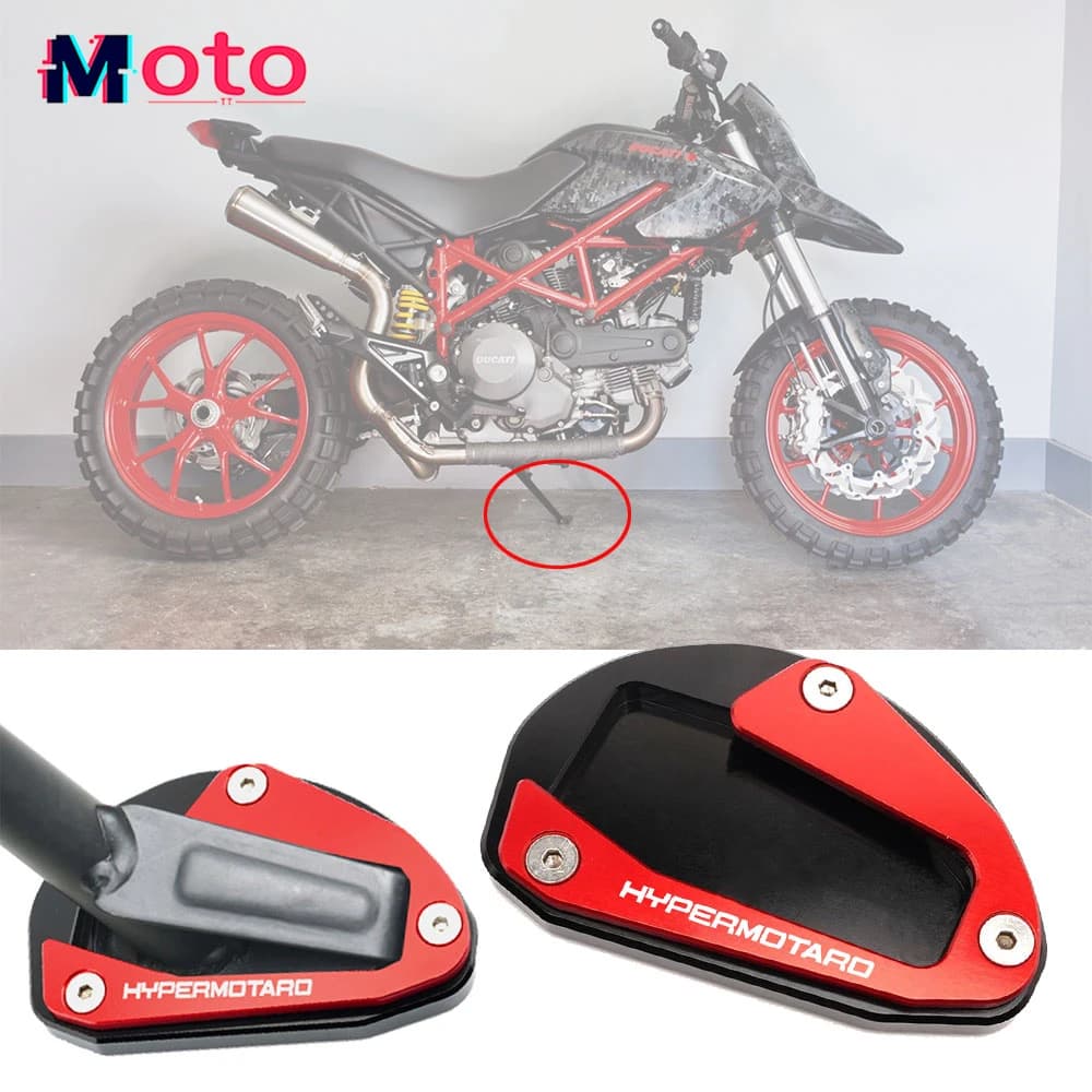 Bouchons de Valve d'extension de béquille latérale, accessoires CNC pour moto Ducati Hypermotard 796
