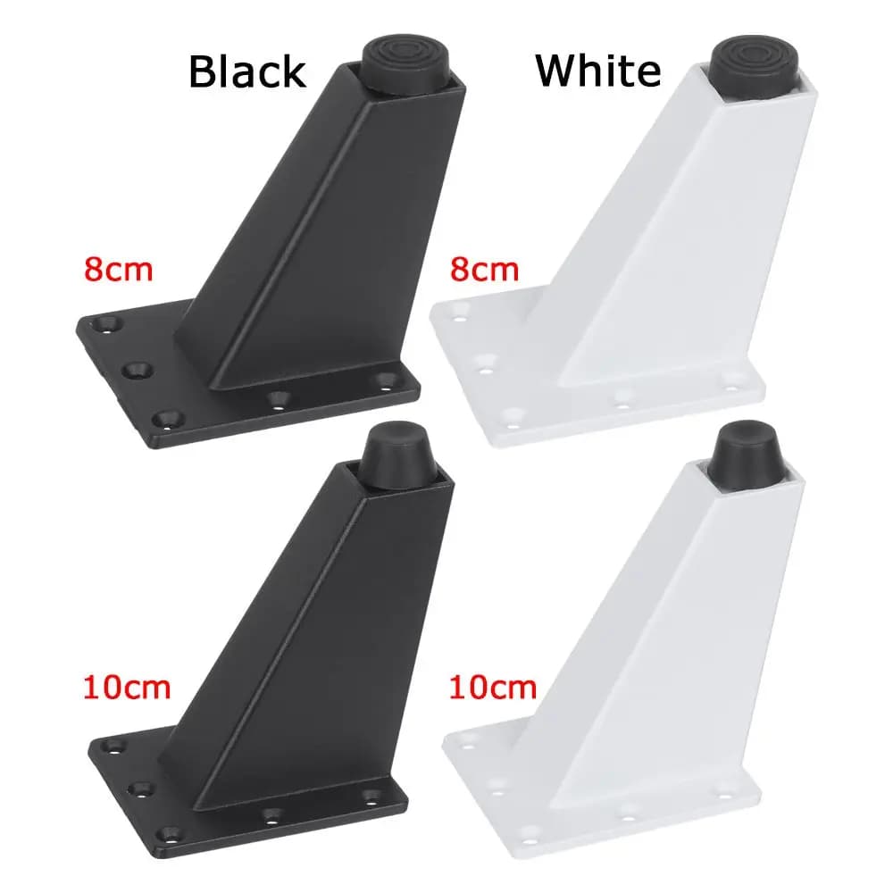 Pieds de meubles de maison Non-ald, noir et blanc, pieds de canapé, support d'armoire, support de ta