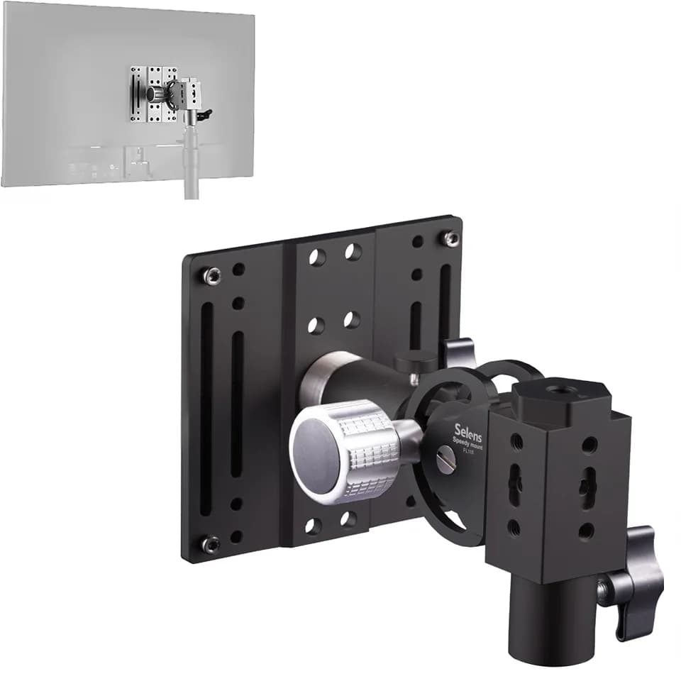Selens Base universelle réglable à rotation 360°, support détachable, plaque à dégagement rapide, ac
