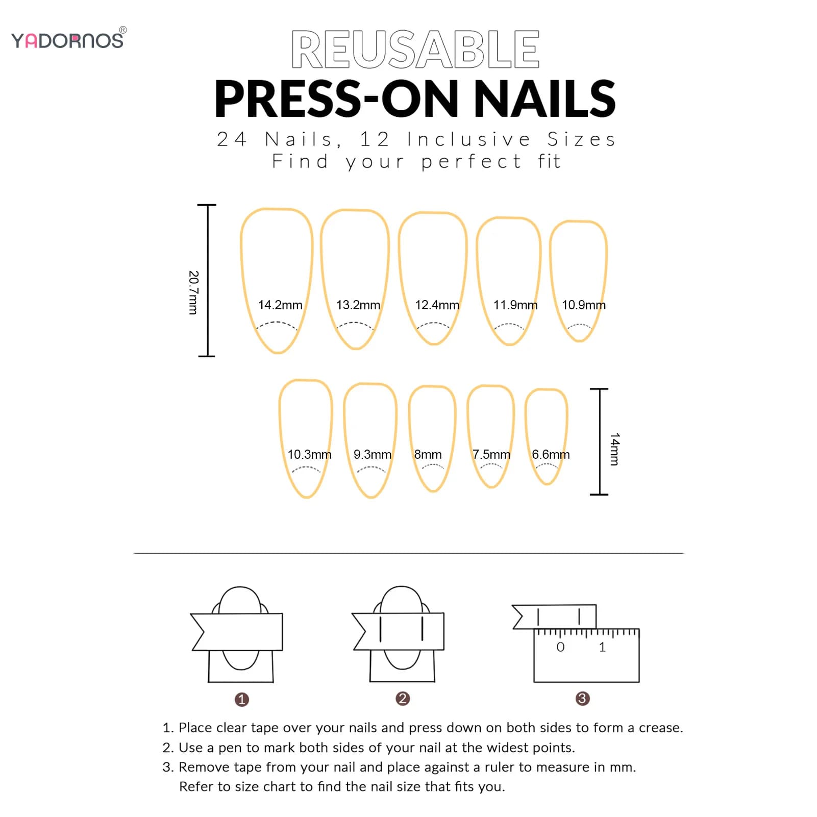 24 pièces Ins 3D nœuds papillon presse sur ongles doux fraise rose Plaid amande faux ongles avec coe