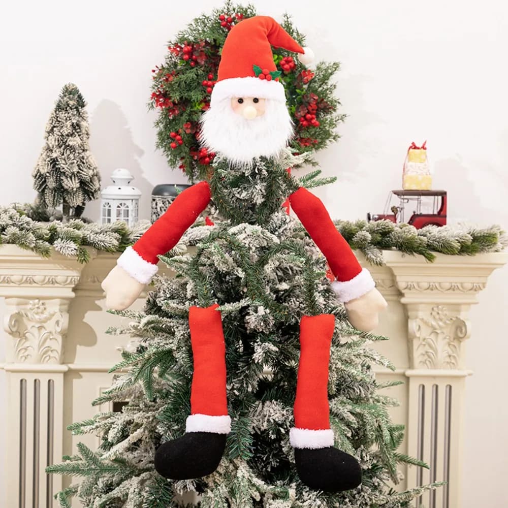 Fournitures de décoration de noël 3D, pendentif créatif et mignon pour poupée d'arbre à câliner, pèr