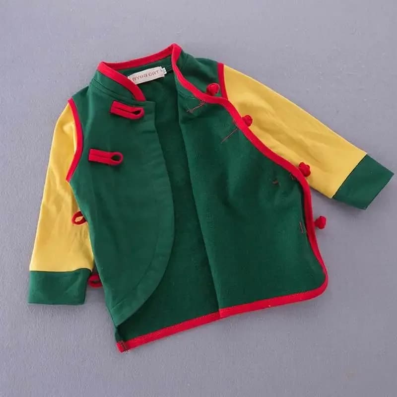 Garçon T-shirt printemps automne à manches longues boulette Wukong tortue T-shirt bébé vêtements E18
